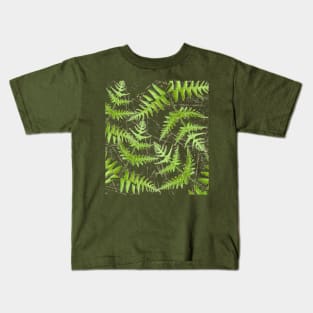 Woodsy fern print Kids T-Shirt